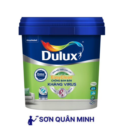 Dulux EasyClean Chống Bám Bẩn Kháng Virus – Bề Mặt Mờ